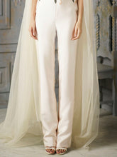 Embroidered Jumpsuit With Cape