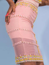 Embroidered Top & Skirt Set