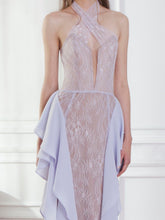 Lace Volant Gown
