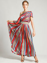 Fabia silk pleated dress