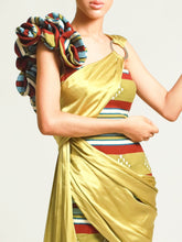 Titi hand-woven silk wrap dress