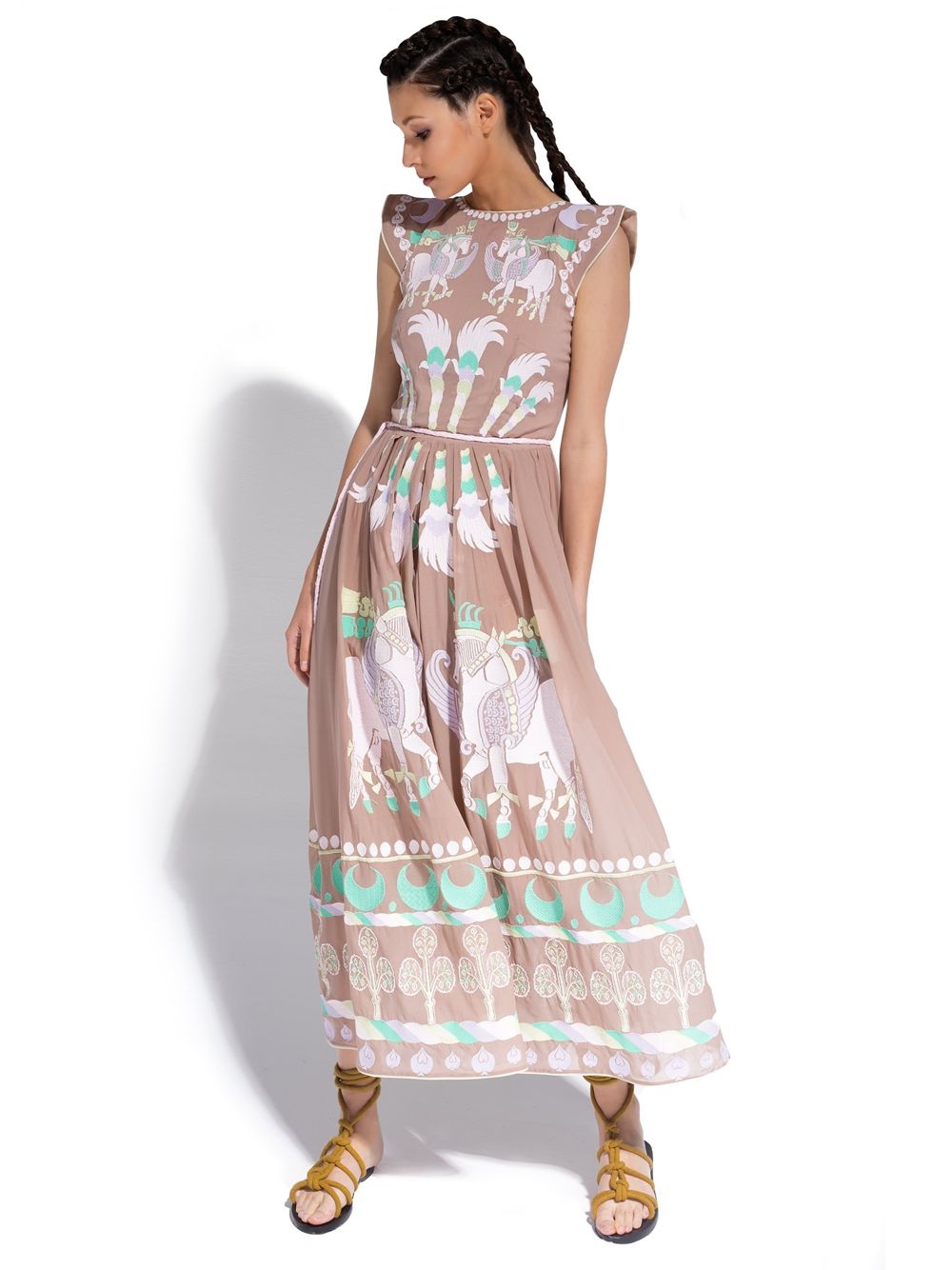 Sik Dress 'DAY SPRING HORSE'