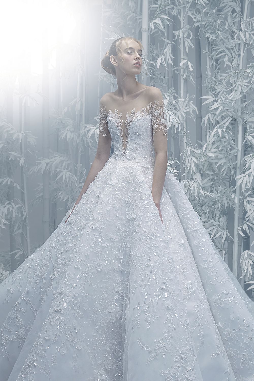 Flowers Wedding Ball Gowns Blue Quinceanera Bridal Dresses Z3033 - China  Wedding Dresses and Ball Gowns price | Made-in-China.com