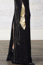 Hand Beaded Evening Gown