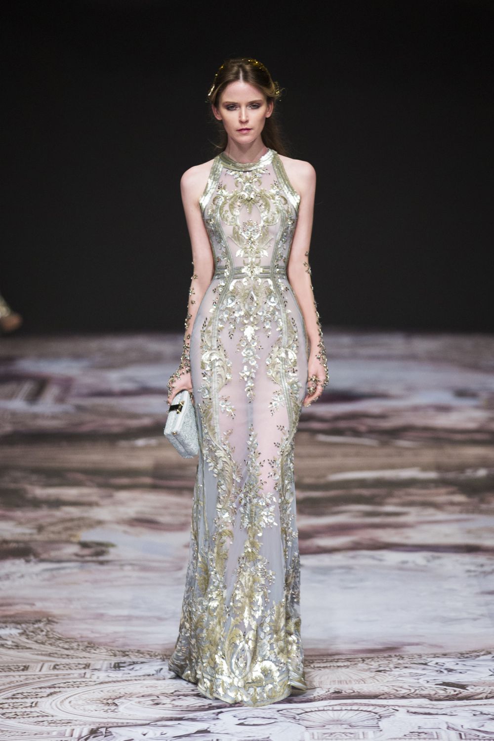 Hand Embellished Couture Gown Hand Embellished Couture Gown