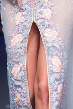 Hand Embellished High-Slit Couture Dress