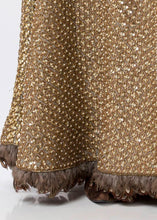 SEQUINED CUTOUT GOWN