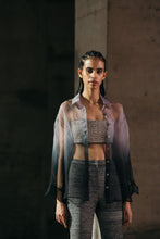 Hand-Embroidered Bustier + Silk Organza + Embroidered Pants Set