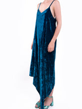 Asymmetric Velvet Dress