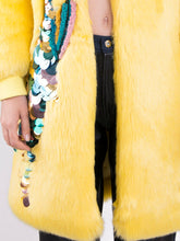Embellished Faux-Fur Coat