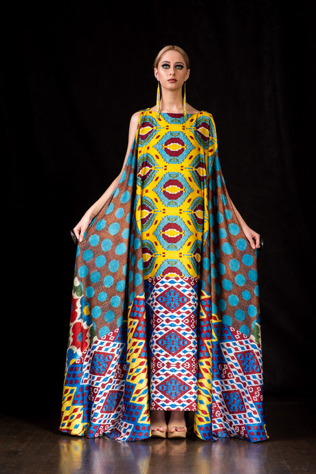 Long Dress Versatile Multi-Wear kaftan caftan by fashion designer Afroditi Hera
