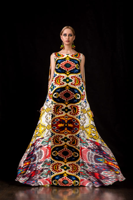 Long Dress Versatile Multi-Wear kaftan caftan by fashion designer Afroditi Hera