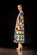 Silk Ikat Kimono Dress