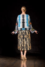 Silk Ikat Kimono Dress