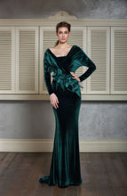 Ornamented Velvet Gown