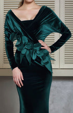 Ornamented Velvet Gown