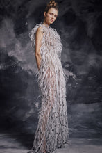 Ostrich Feather Couture Jumpsuit