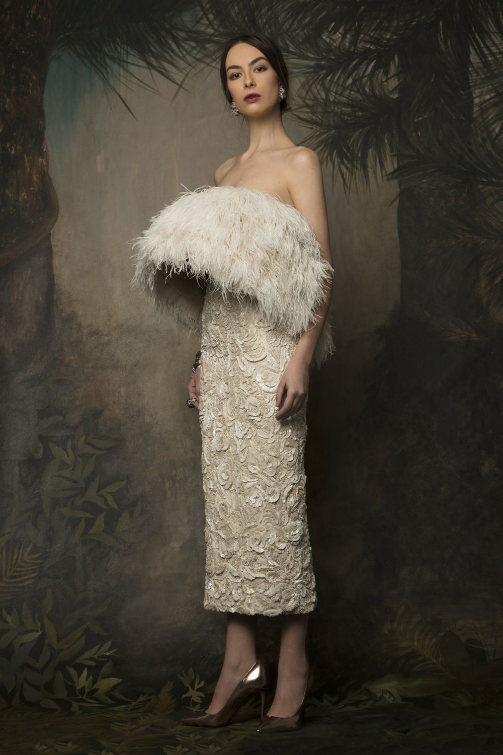 Ostrich Feather Strapless Couture Dress – World Wide Couture Ostrich Feather Strapless Couture Dress – World Wide Couture