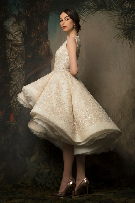 krikor jabotian short wedding dress Fairytale Dress: Krikor Jabotian SS 2016 Project FairyTale