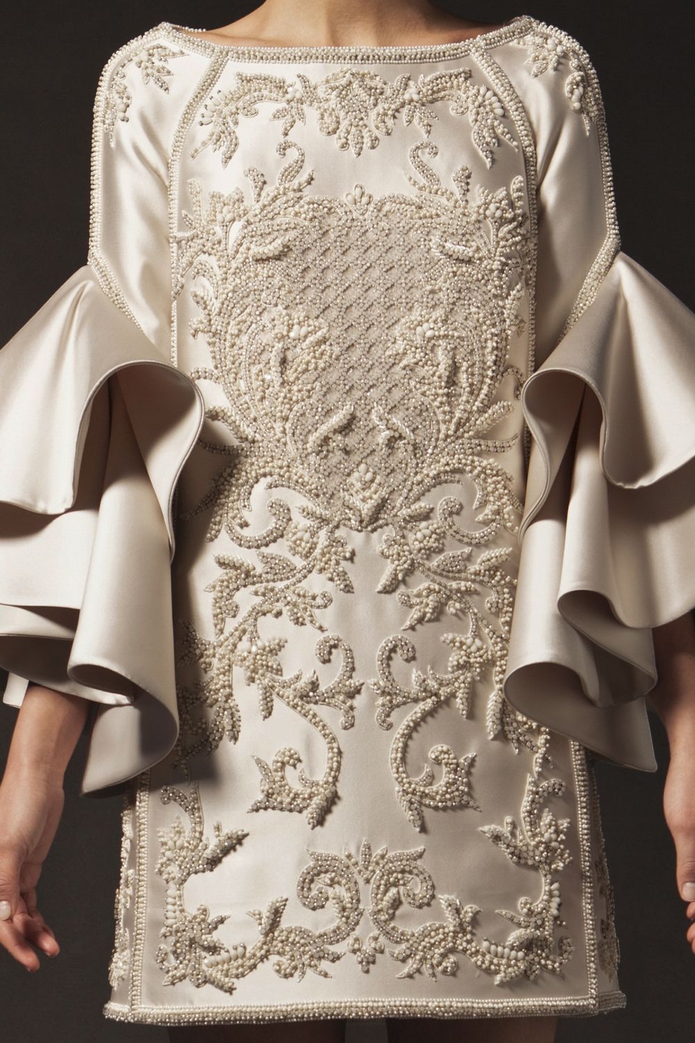 Pearl & Opal Embroidered Couture Dress World Wide Couture Pearl & Opal Embroidered Couture Dress World Wide Couture