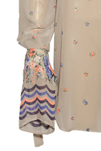 Floral Blouse & Sequin Skirt