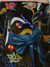 Embroidered Velvet Gown