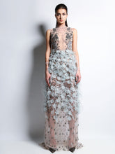 Sleeveless Embroidered Gown Rebecca