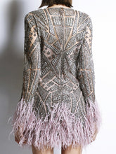 Full Sleeve embroidered Short Dress Furlen