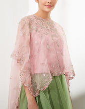 Baby Pink Cape Set with Skirt