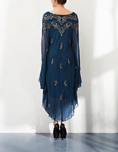 Embroidered Poncho Dress