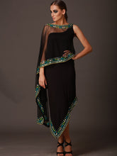 Embroidered Asymmetric Dress