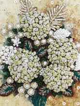 Ivory & Gold Hydrangea Clutch