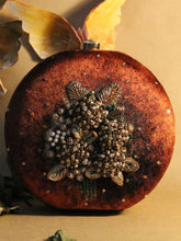 Brown & Gold Hydrangea Clutch