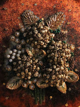 Brown & Gold Hydrangea Clutch