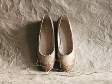 Vintage Gold Glass Slippers