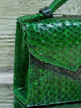 Exotic Ayers Snake Skin Green Handbag