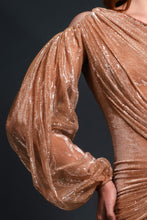 Nude Lamé Dress