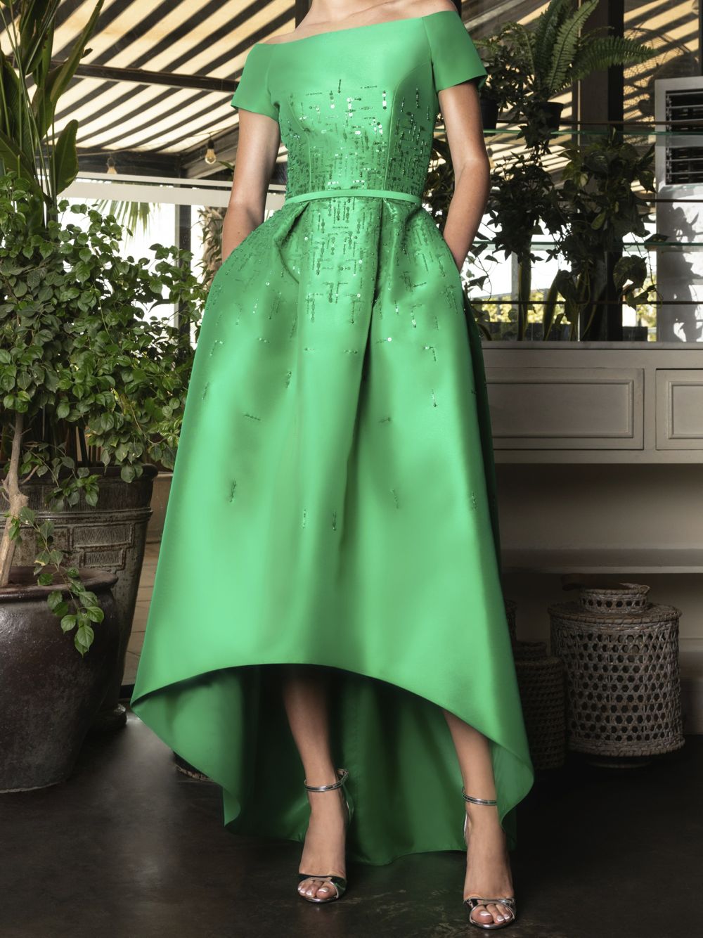 Embellished Mullet Gown & Belt World Wide Couture Embellished Mullet Gown & Belt World Wide Couture