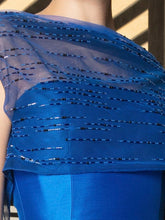 Skirt-Top Set With Beaded Shawl & Waist Belt