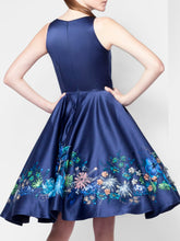 Dress With Painted Flowers