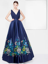 Long Dress With Painted Flowers