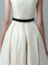 Ivory Brocade Dress