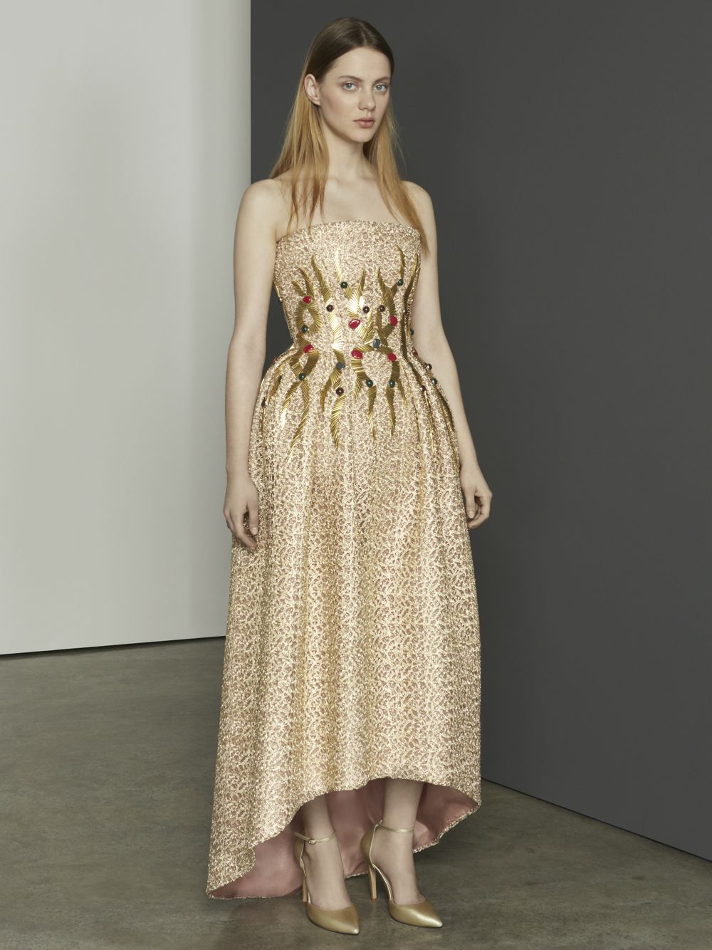 Embellished Mullet Gown