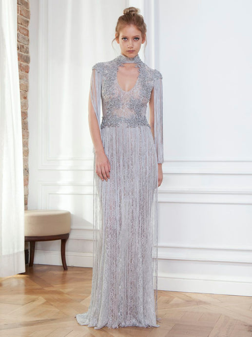 Beaded Lace Gown