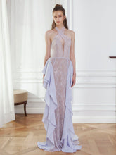 Lace Volant Gown